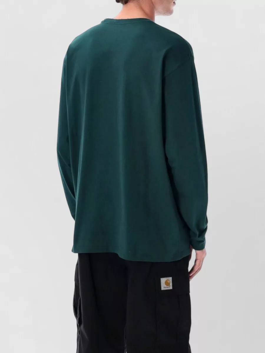 Carhartt Wip Long Sleeve Loose Fit Cotton T Shirt