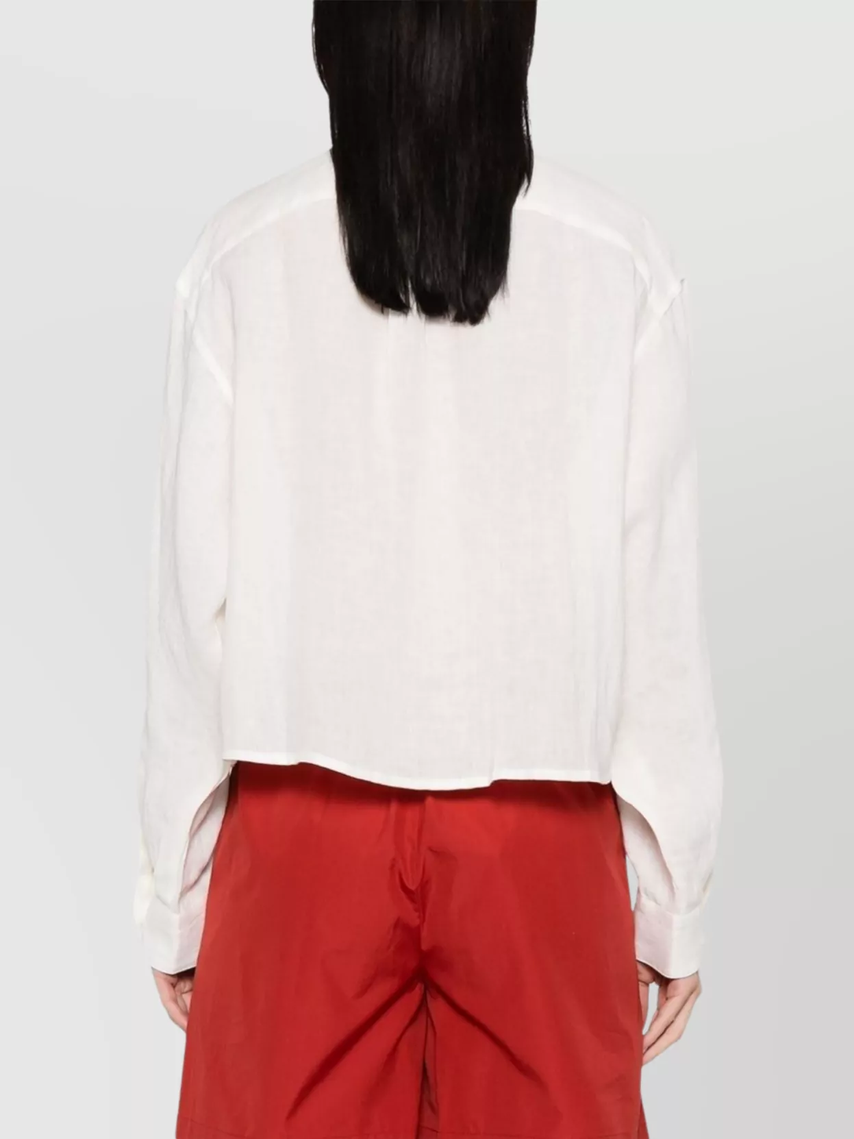 Apc Linen Shirt With Long Sleeves And Chest Pocket In White