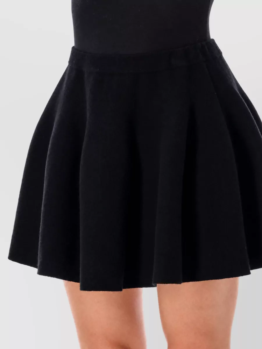 Lisa Yang Cashmere Mid-Rise Mini A-Line Skirt