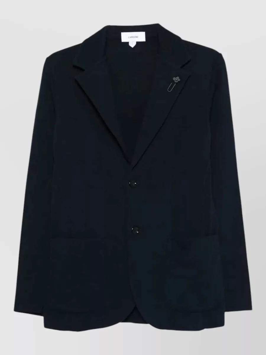 Lardini Cotton single-breasted knit blazer