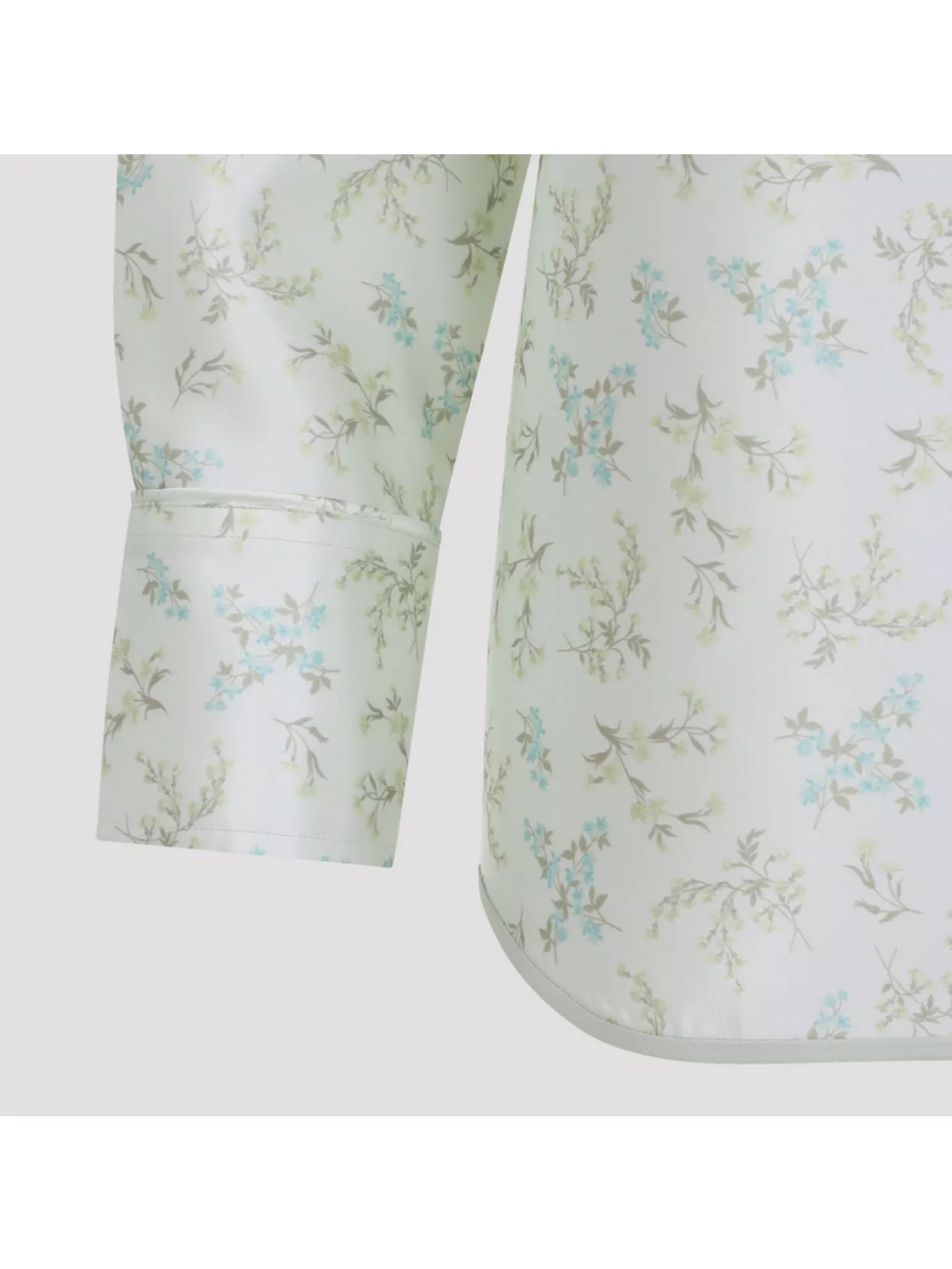 Jil Sander Floral Long Sleeve Shirt With Structured Collar