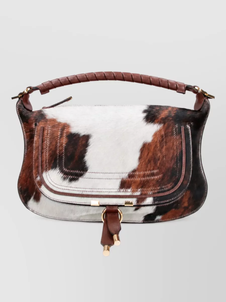Chloé alphabet leather clutch bag
