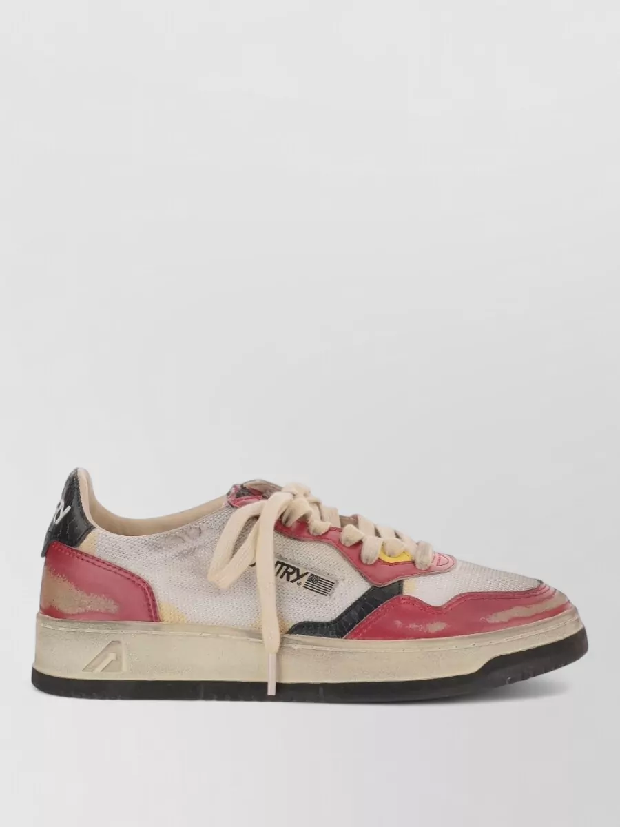 Autry Vintage Low Top Sneakers Panelled Design