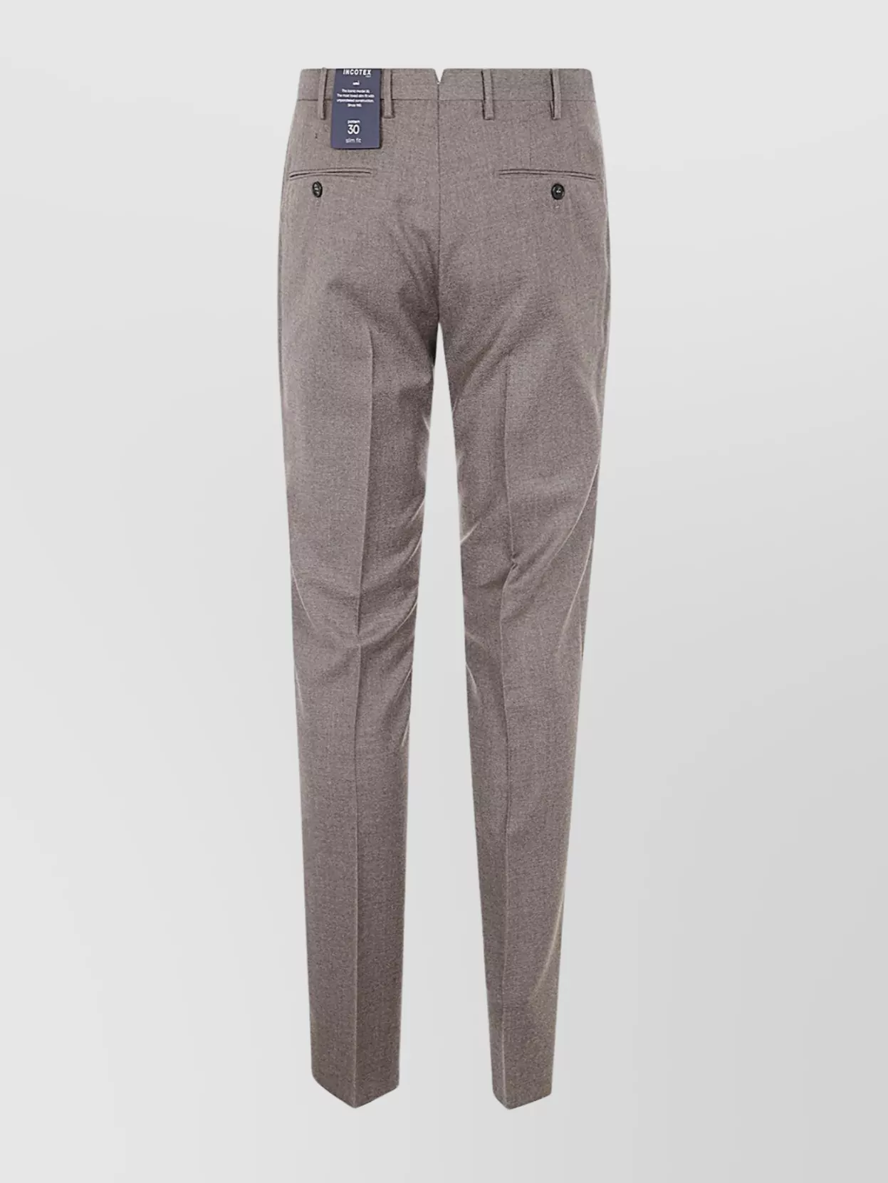 Incotex Tailored Trousers With Pockets And Belt Loops In Neutral