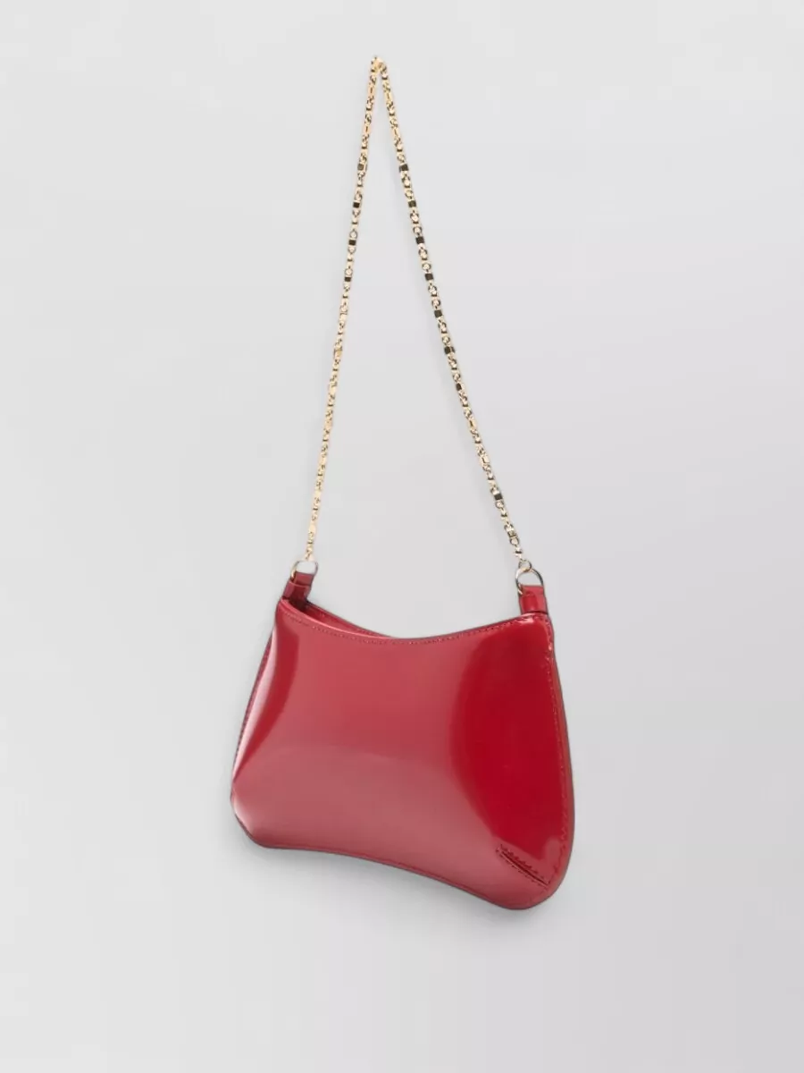 Jacquemus Shoulder Bag Chain Strap Glossy Finish