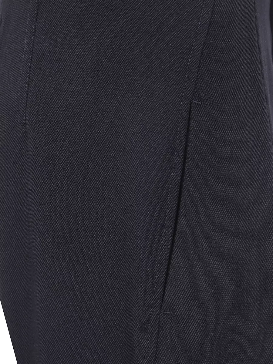 Victoria Beckham Virgin Wool Wide-Leg Trousers