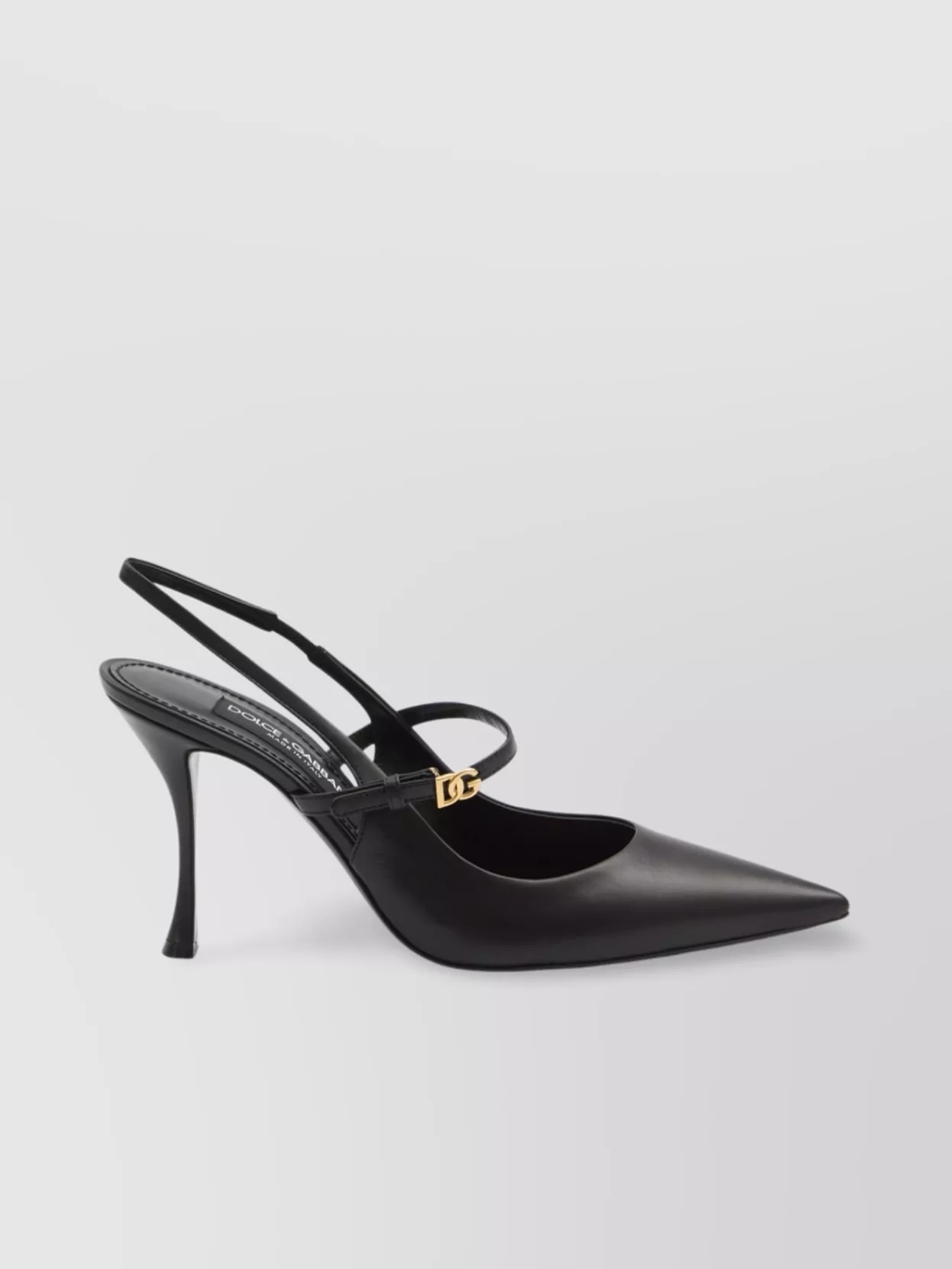 Dolce&Gabbana Leather Slingback Pumps Cardinale Heel