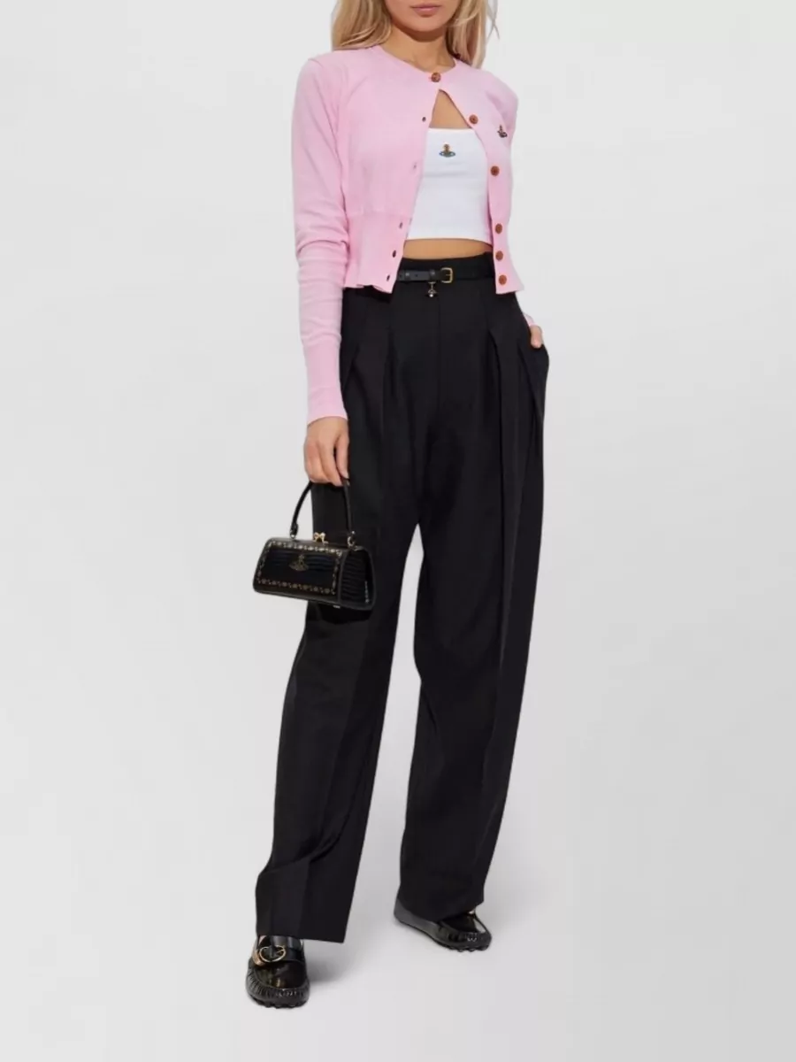 Vivienne Westwood Ribbed Cropped Sleeveless Tank Top
