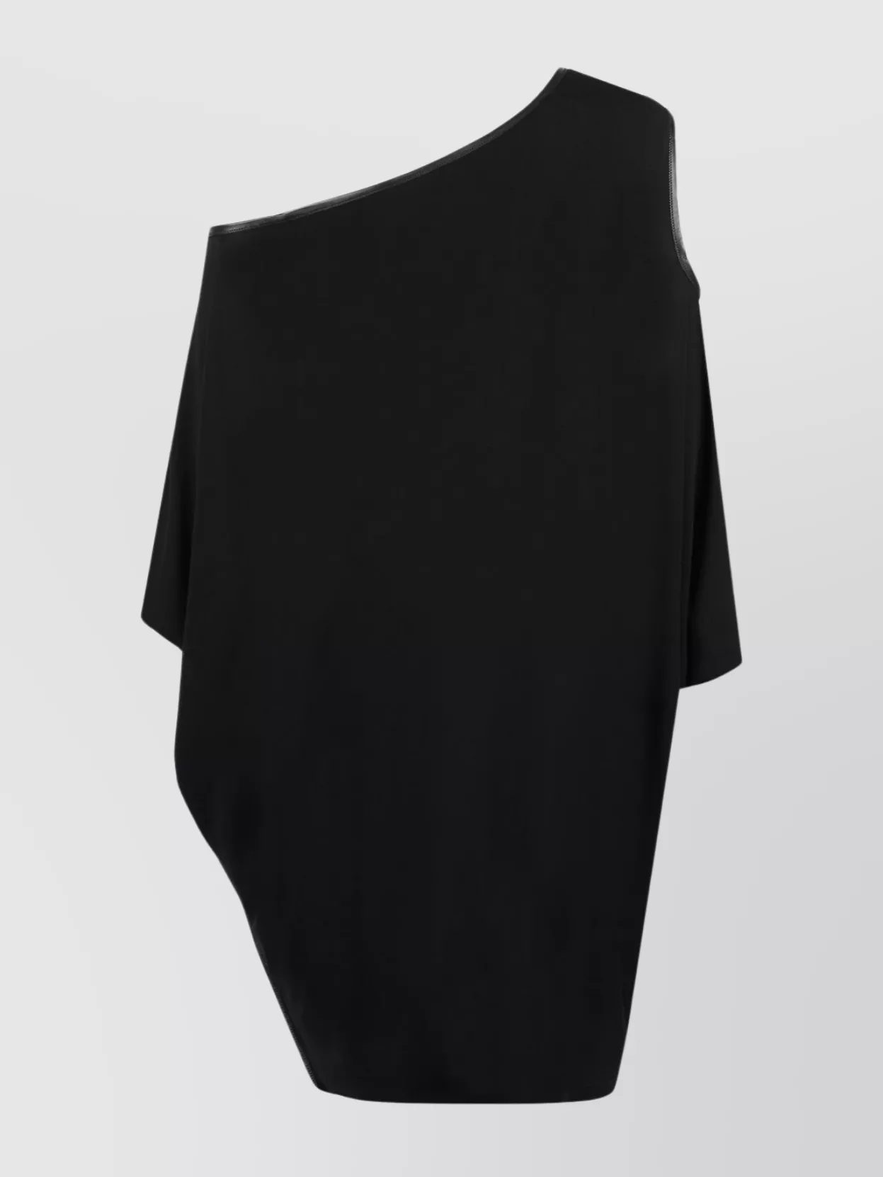 Tom Ford Off Shoulder Dress Leather Trimming