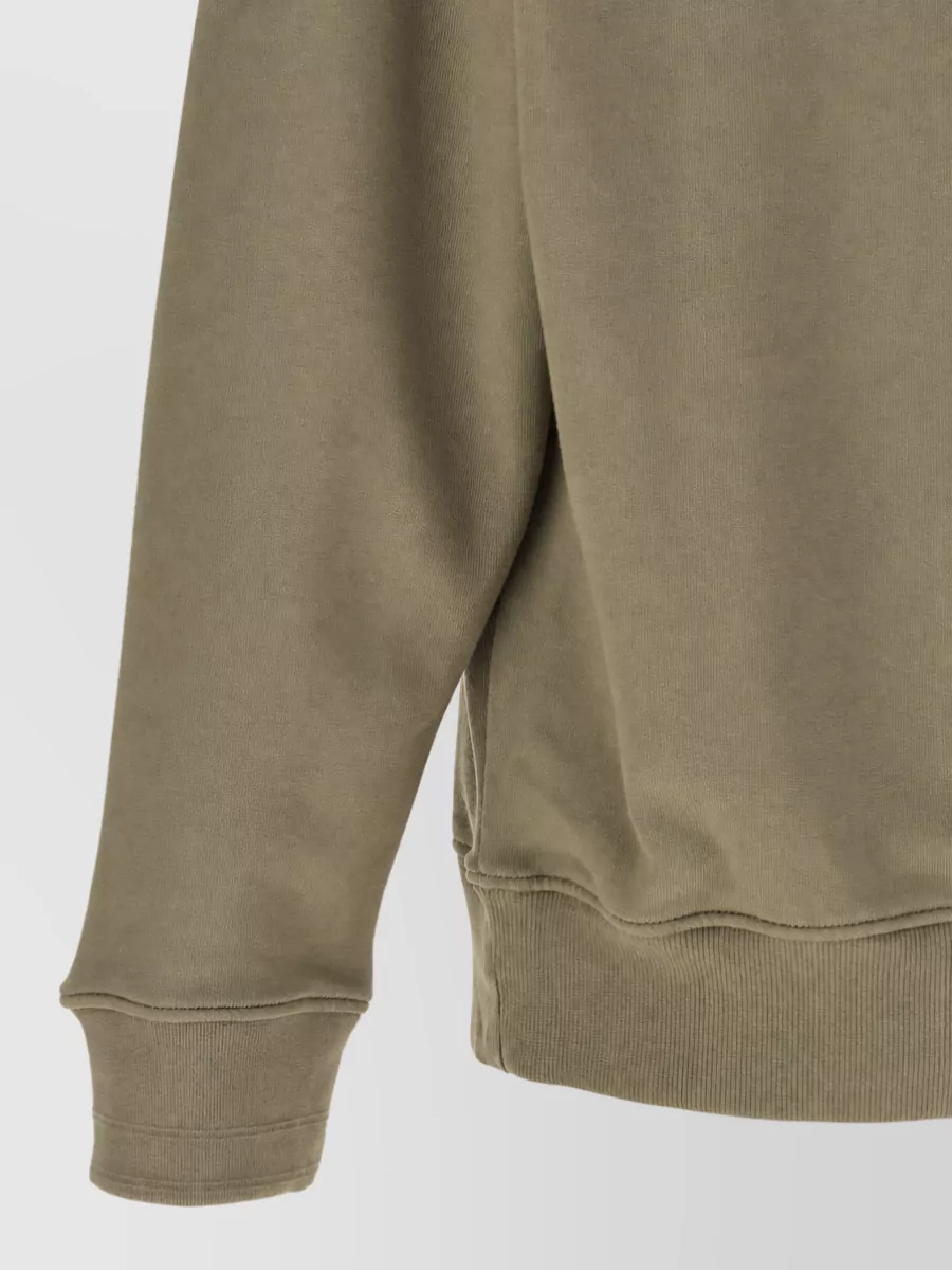 C.p. Company Cotton Fleece Half-Zip Polo Sweatshirt