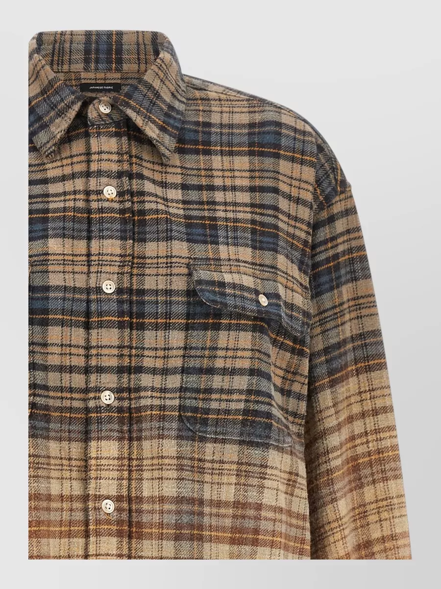 R13 Checked Oversized Cotton Shirt