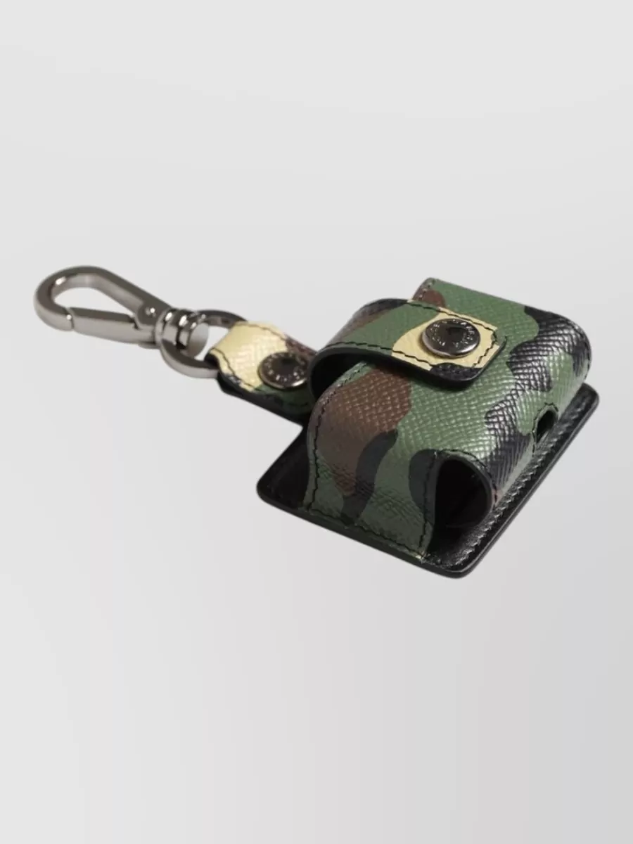Dolce&Gabbana Camouflage Leather Airpods Case