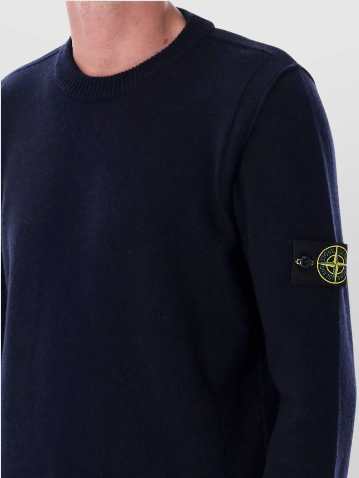 Stone Island Crew Neck Lambswool Sweater