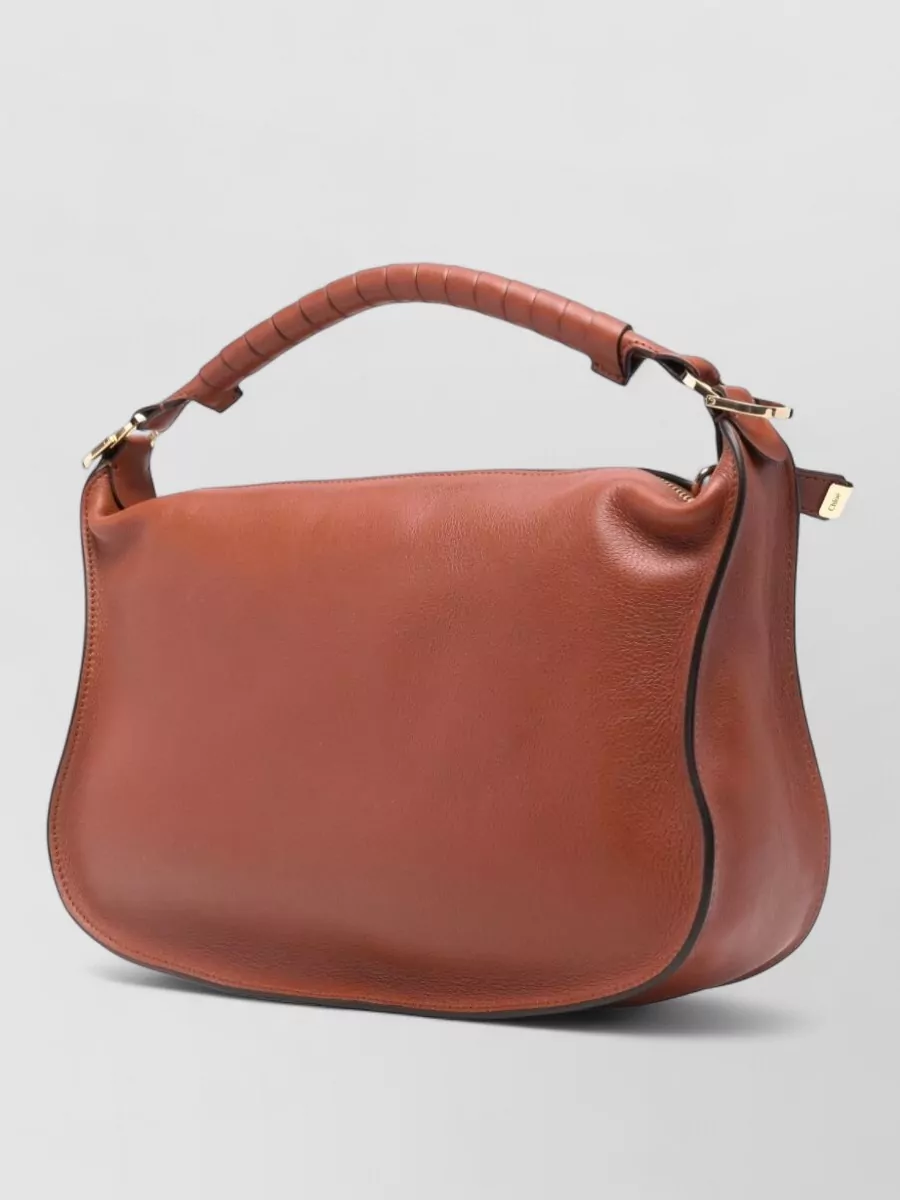 Chloé Marcie Leather Shoulder Bag Top Handle