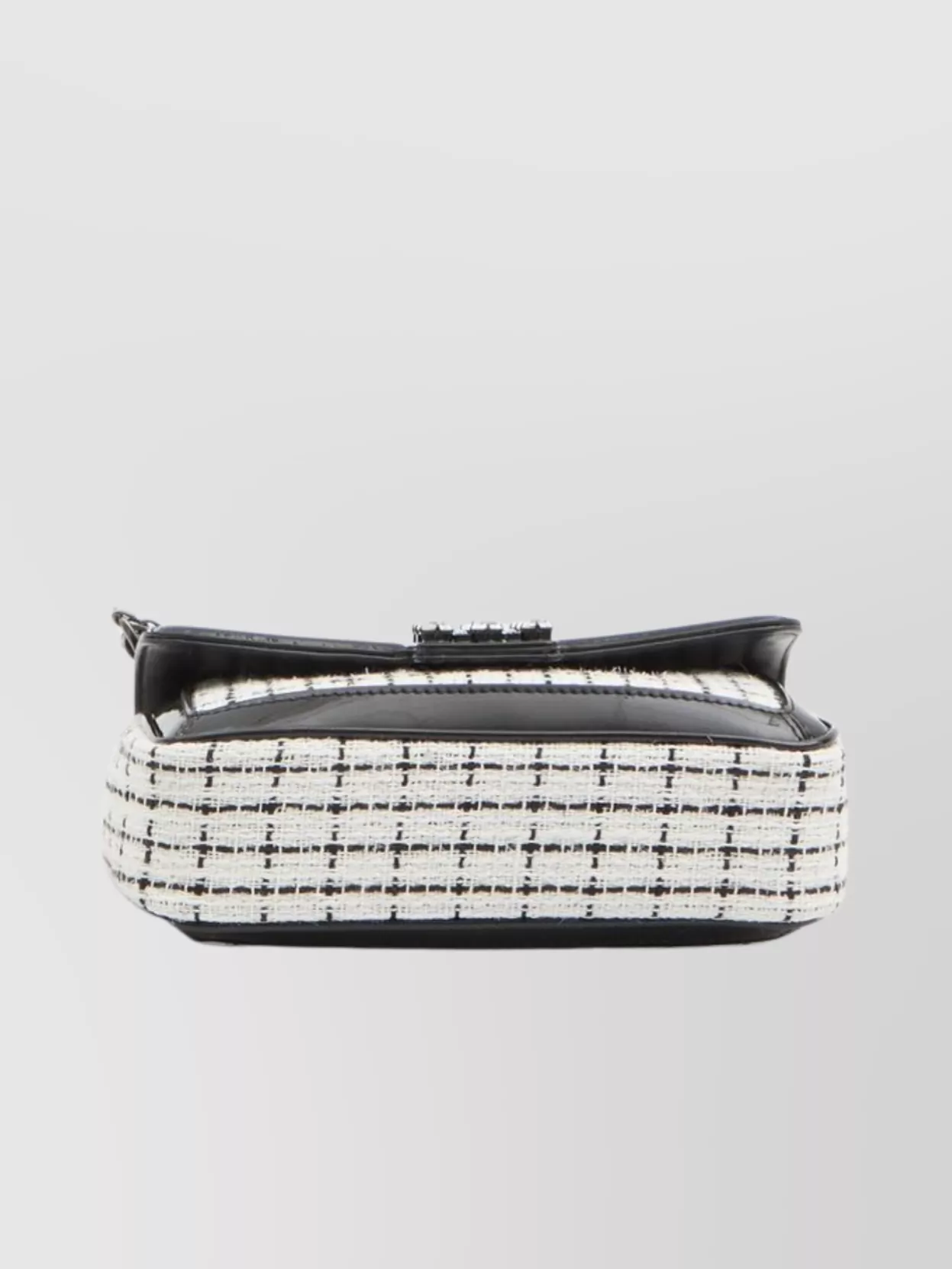 Roger Vivier Clutch Fabric Checkered Strap Detachable