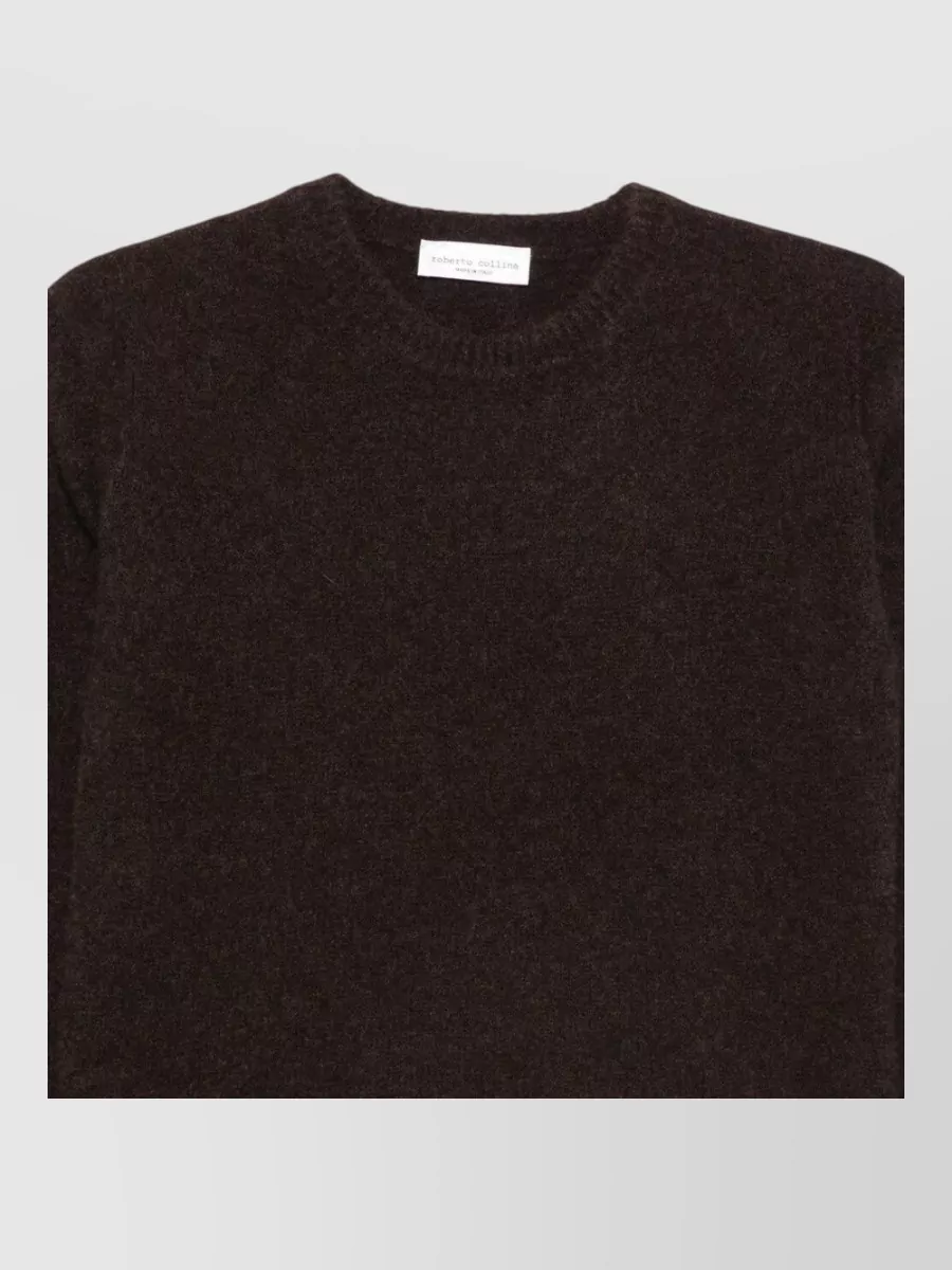 Roberto Collina cashmere silk long-sleeve crew-neck sweatshirt