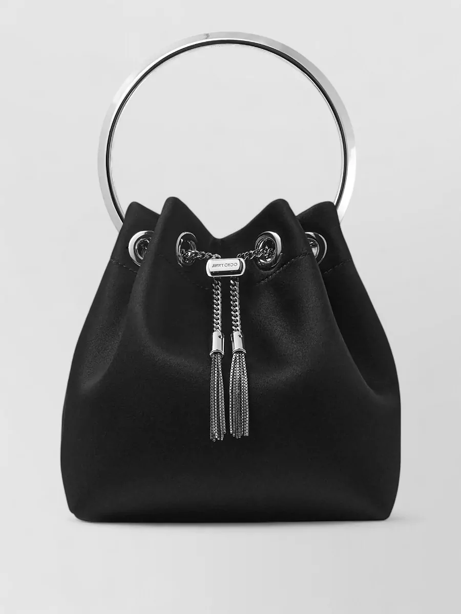 Jimmy Choo bon bon satin bucket bag