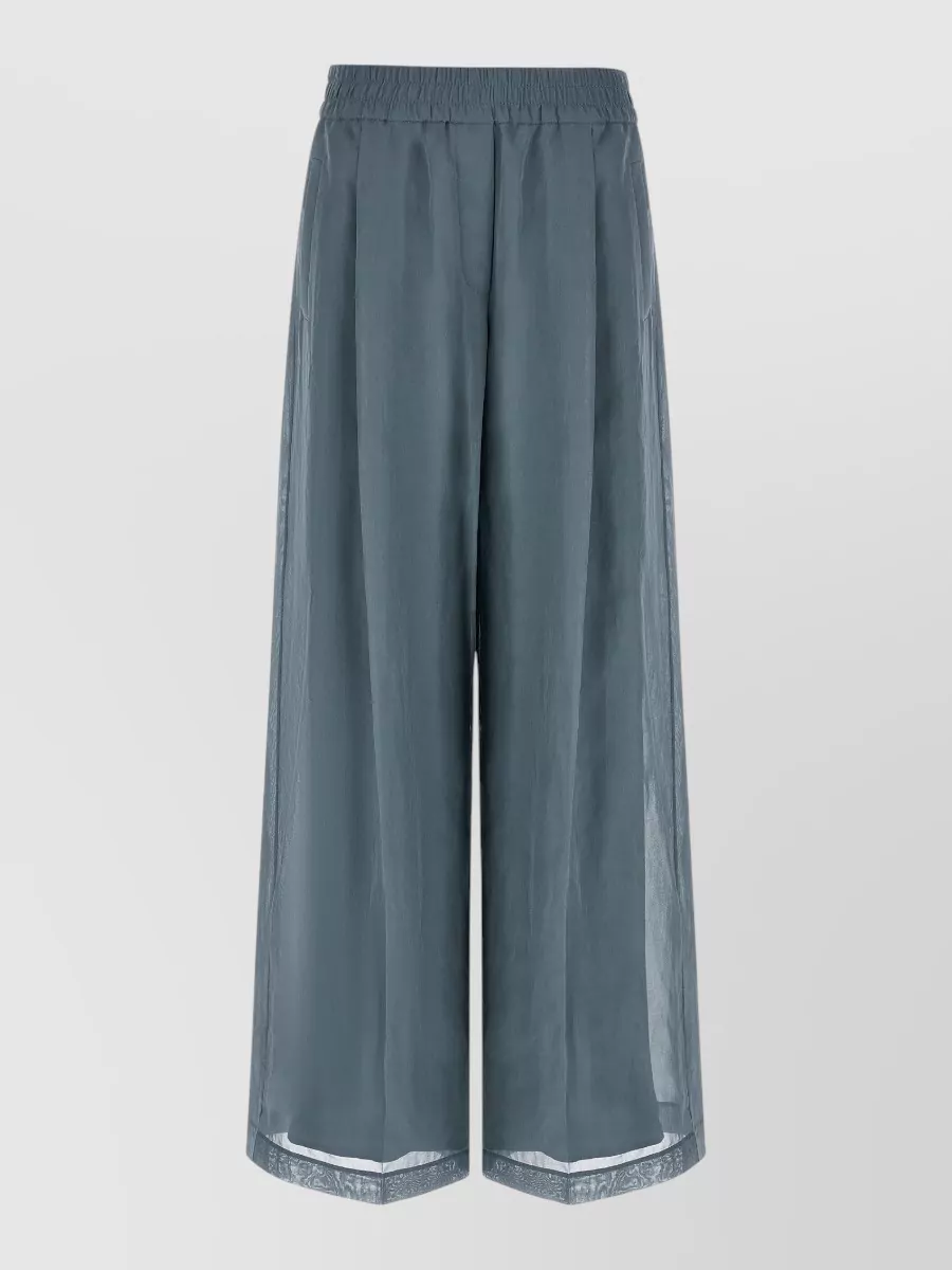 Brunello Cucinelli loose track wide-leg trousers