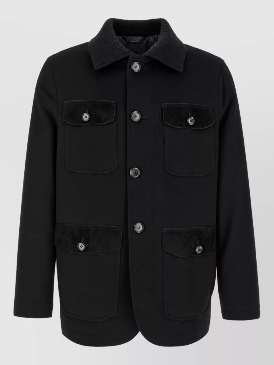 Brioni cashmere blend shirt jacket