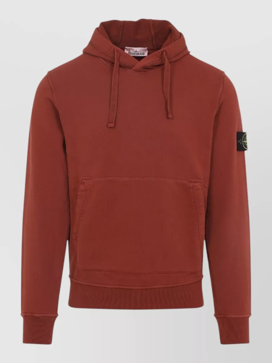 Stone Island cotton ribbed hoodie