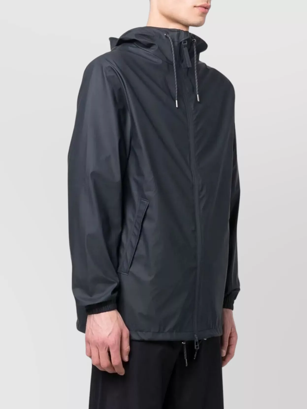 Rains Storm Breaker Hooded Drawstring Jacket