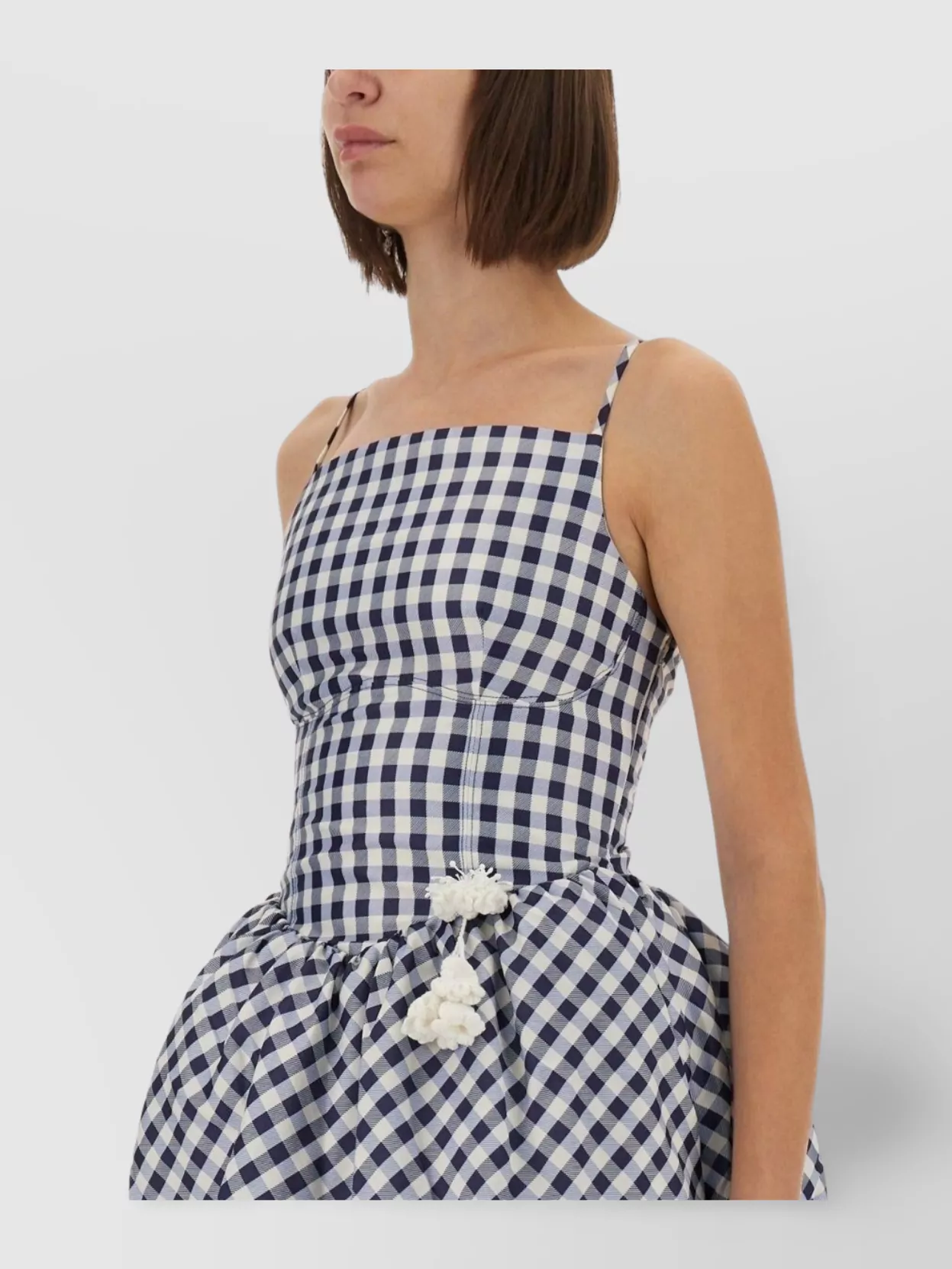 Self-Portrait Checkered Mini Dress