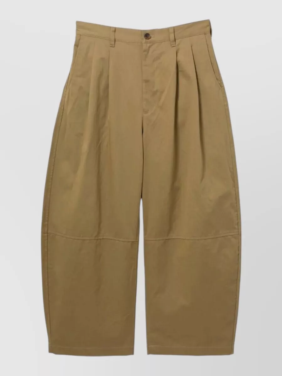 Comme Des Garçons Homme cotton linen pleated tailored shorts