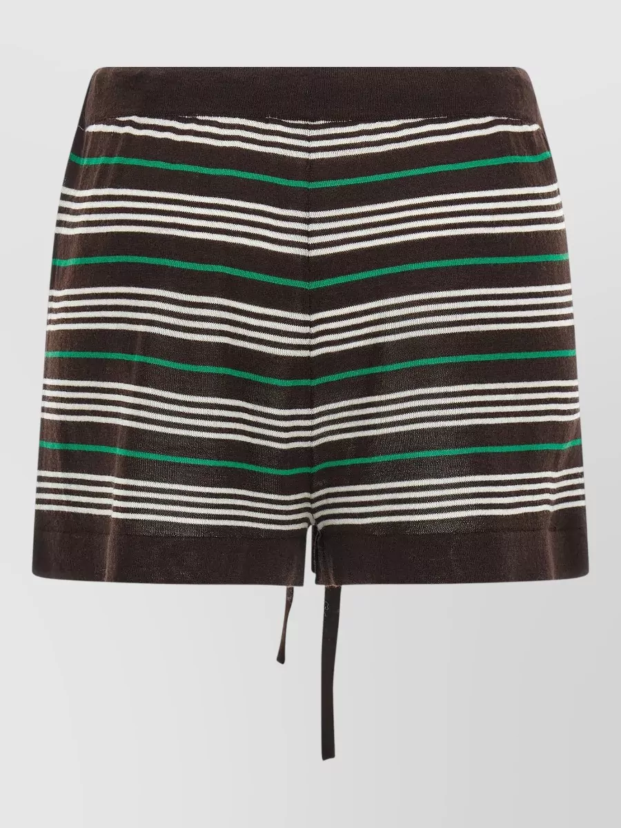 P.a.r.o.s.h. Striped Drawstring Shorts