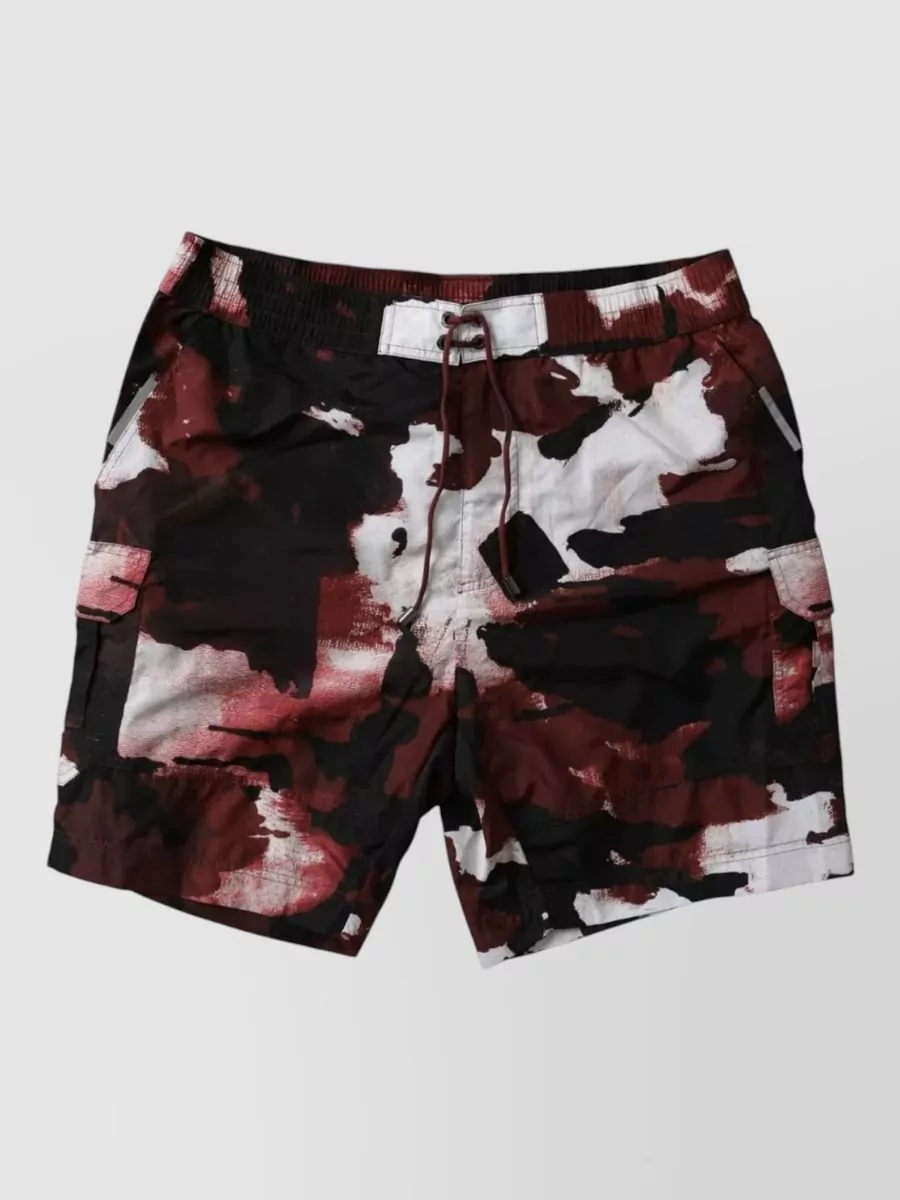 Dolce&Gabbana camouflage logo-print swim shorts