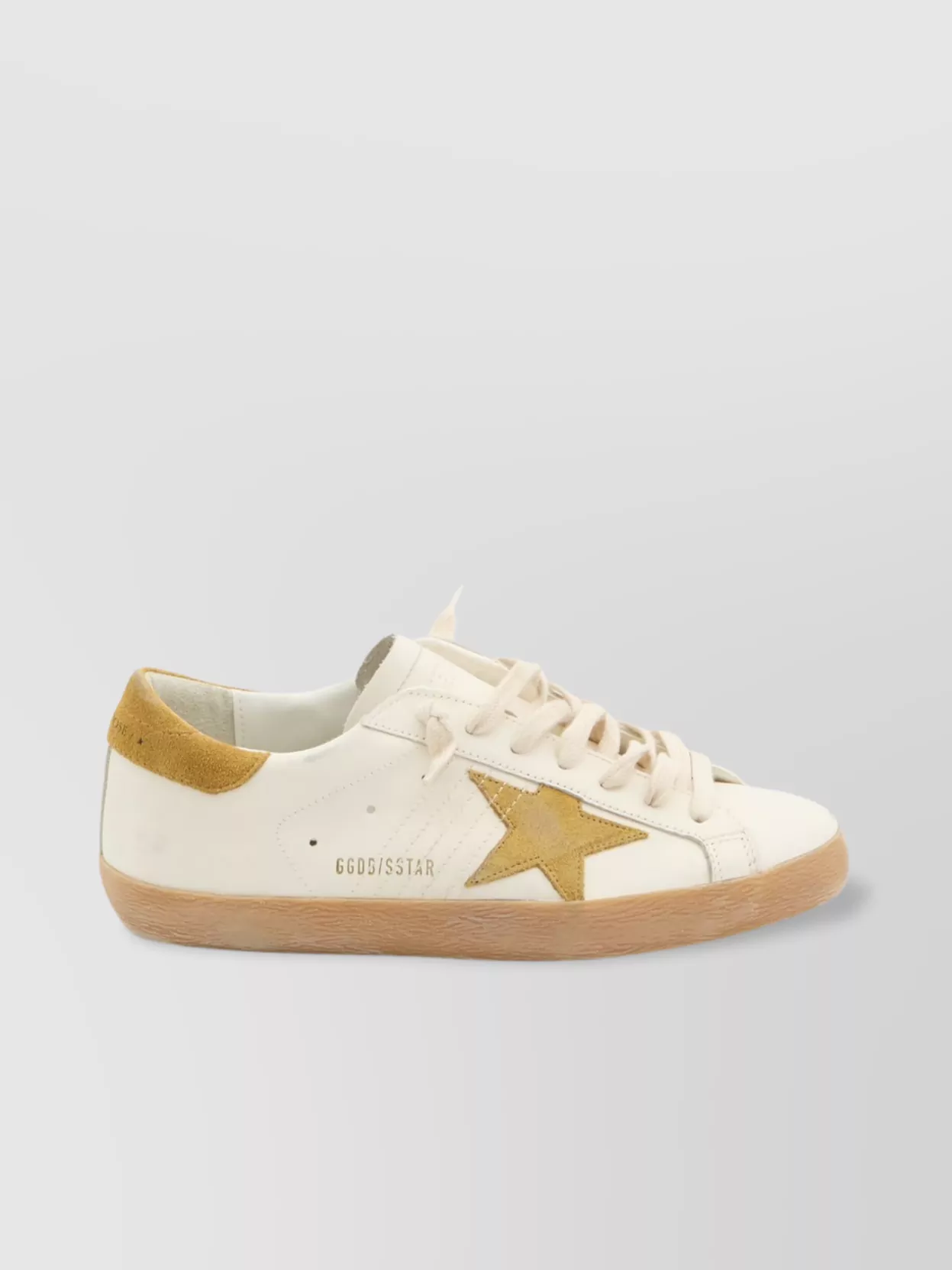 Golden Goose Leather Upper Sneakers With Suede Accents In Neutral