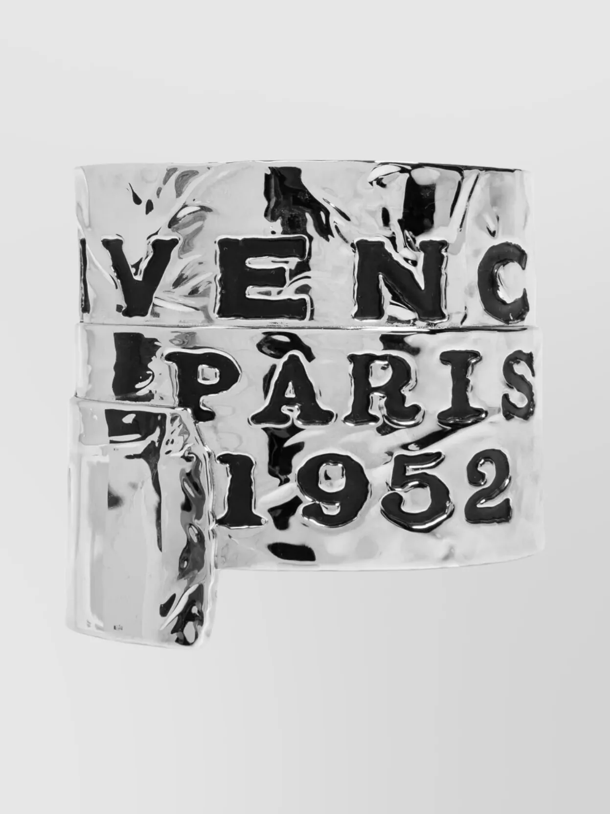 Givenchy Tape Textured Metal Cuff Bracelet Accessories