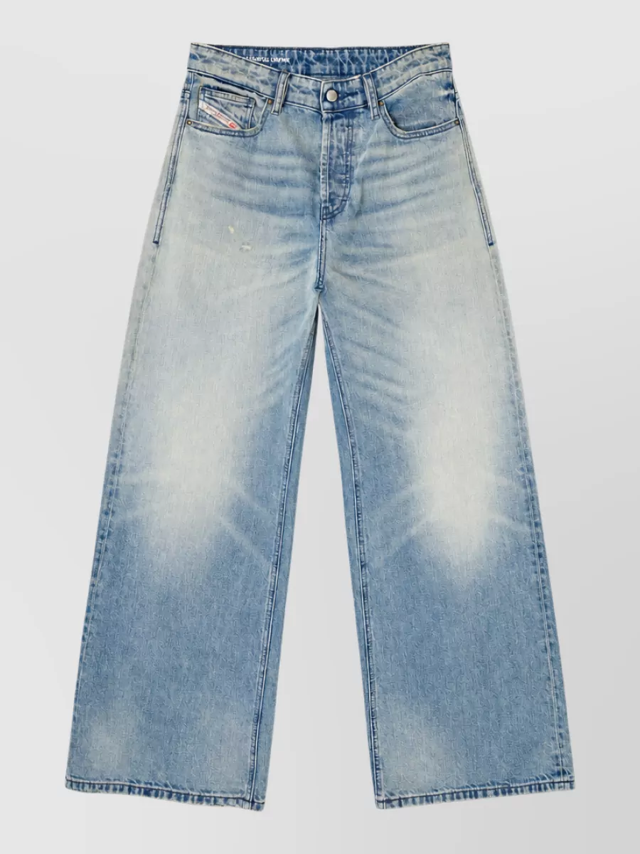 Diesel denim wide-leg jeans