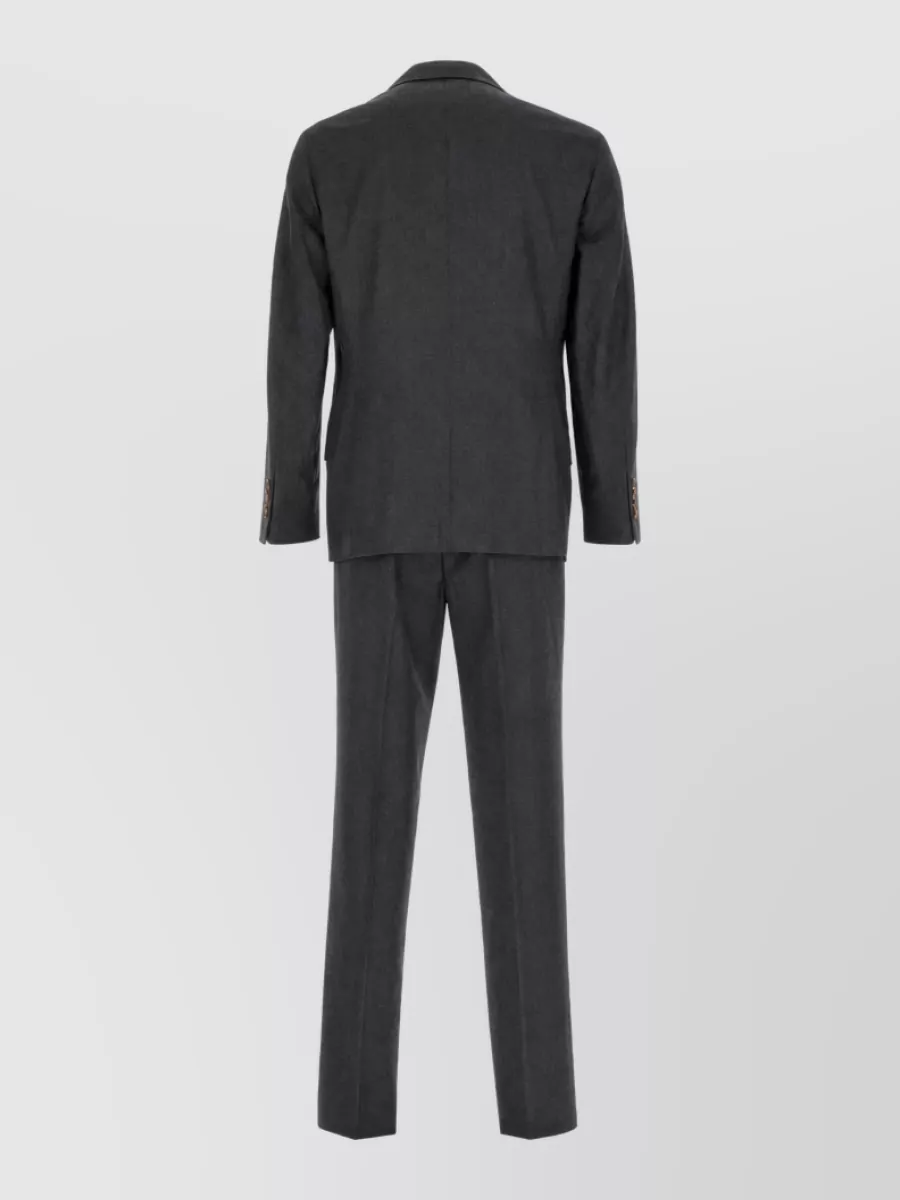 Brunello Cucinelli Virgin Wool Single Breasted Coat