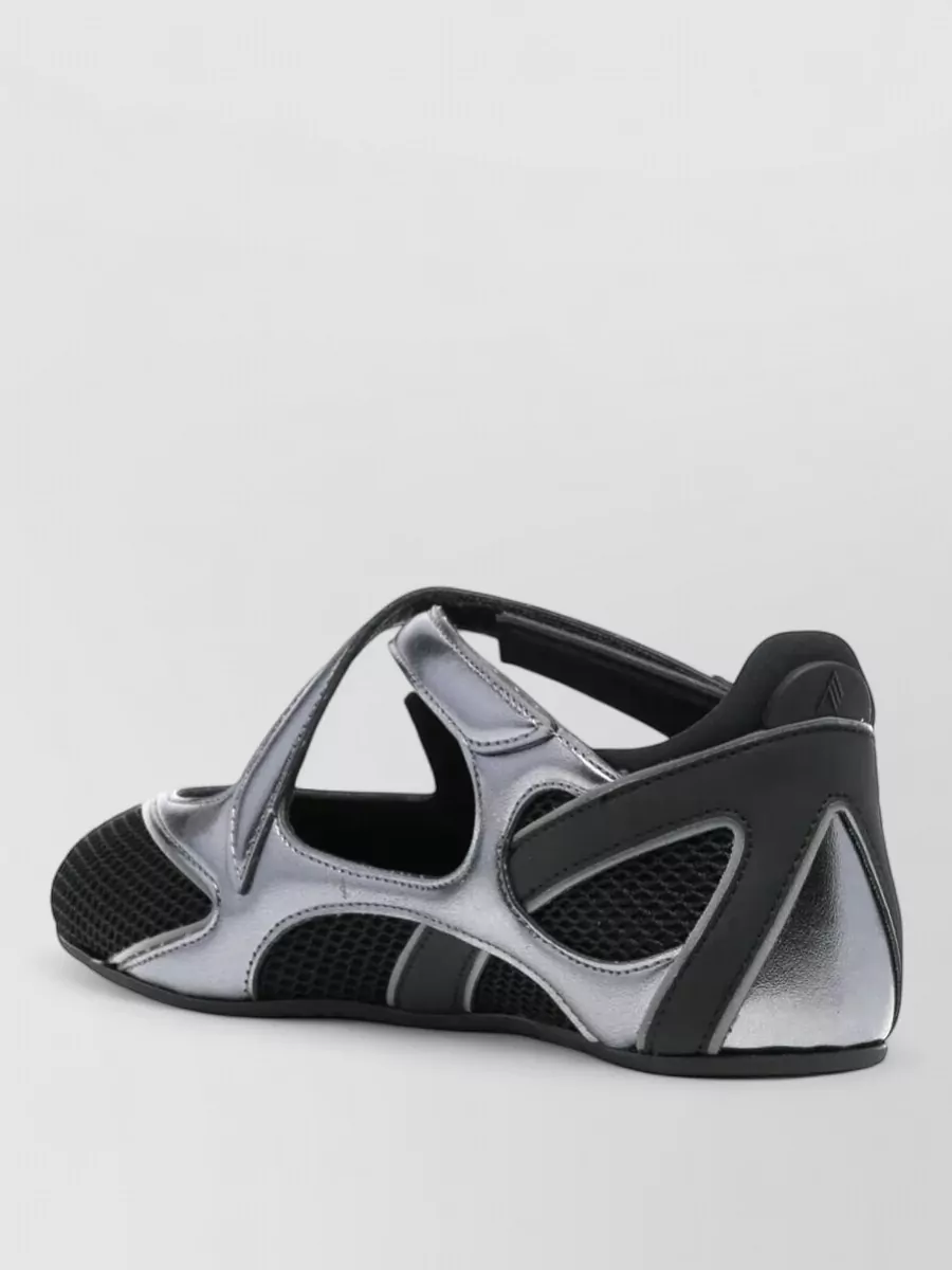 The Attico Leather Slip-On Ballerina Flats