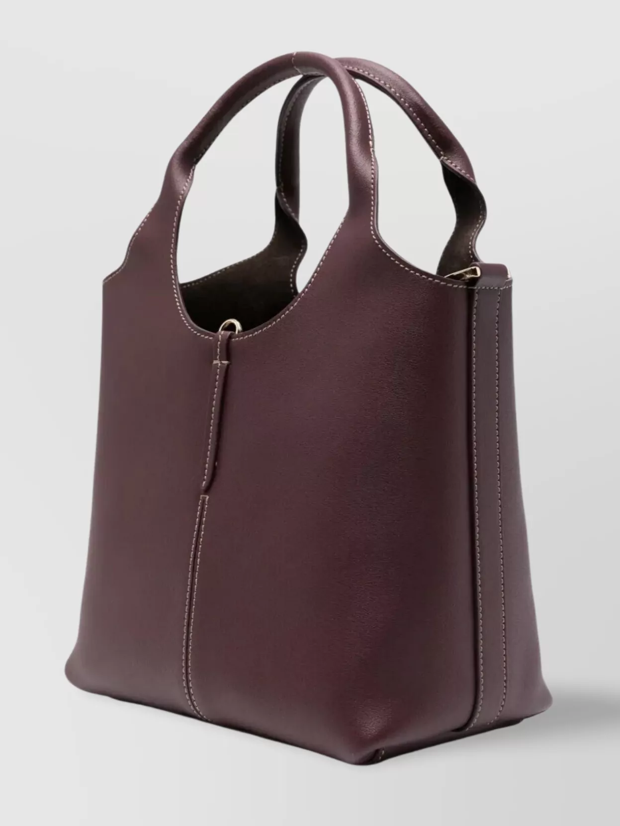 Tod's Mini Tote Bag In Leather With Metal Bar