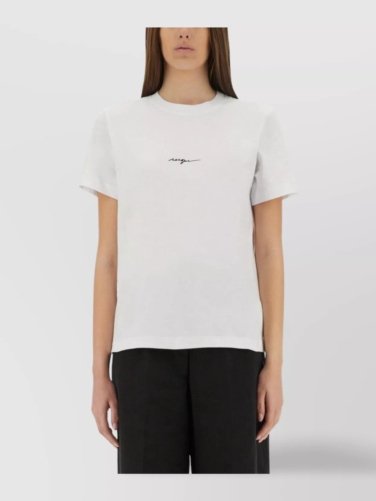 Msgm Logo Crew Neck T-Shirt Regular Fit