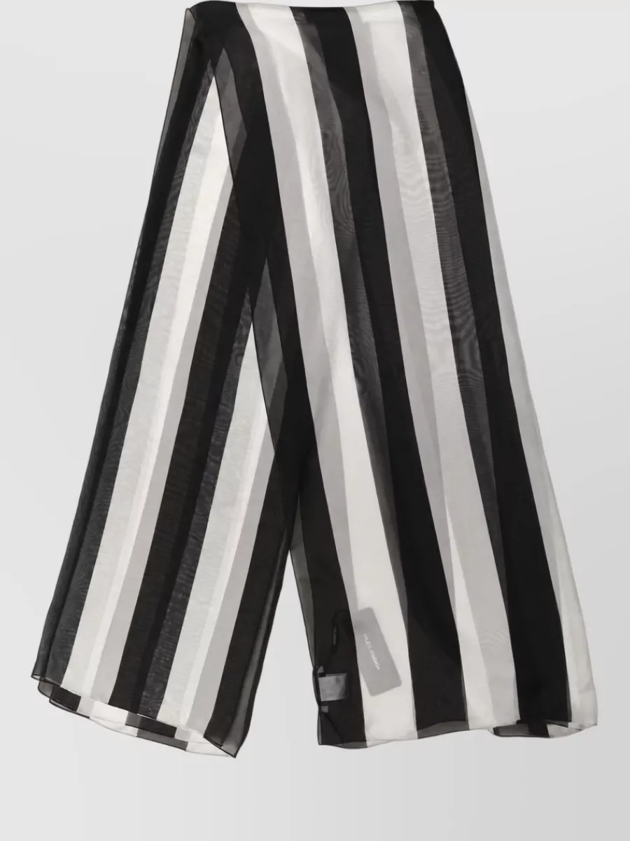 Dolce&Gabbana Silk Striped Scarf