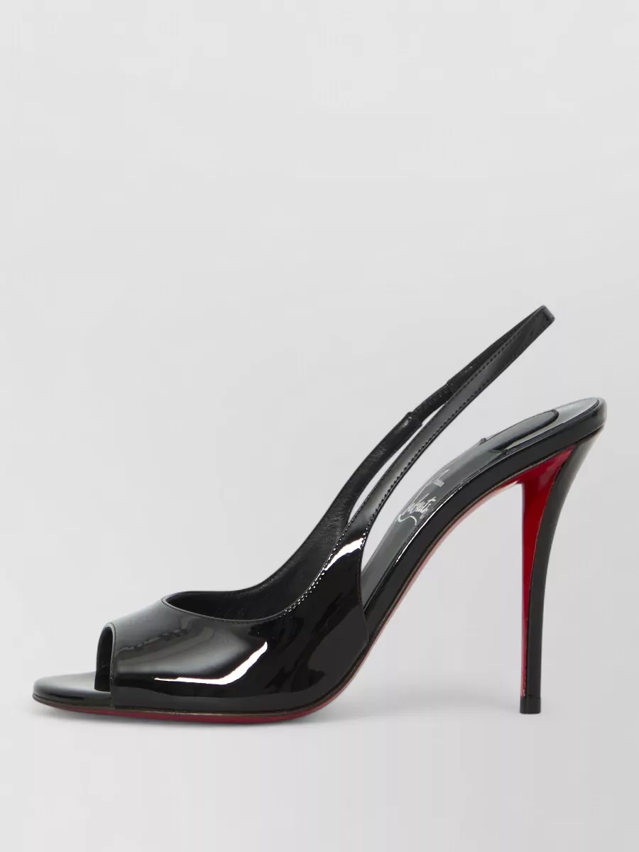 Christian Louboutin Patent Calfskin Slingback Sandals