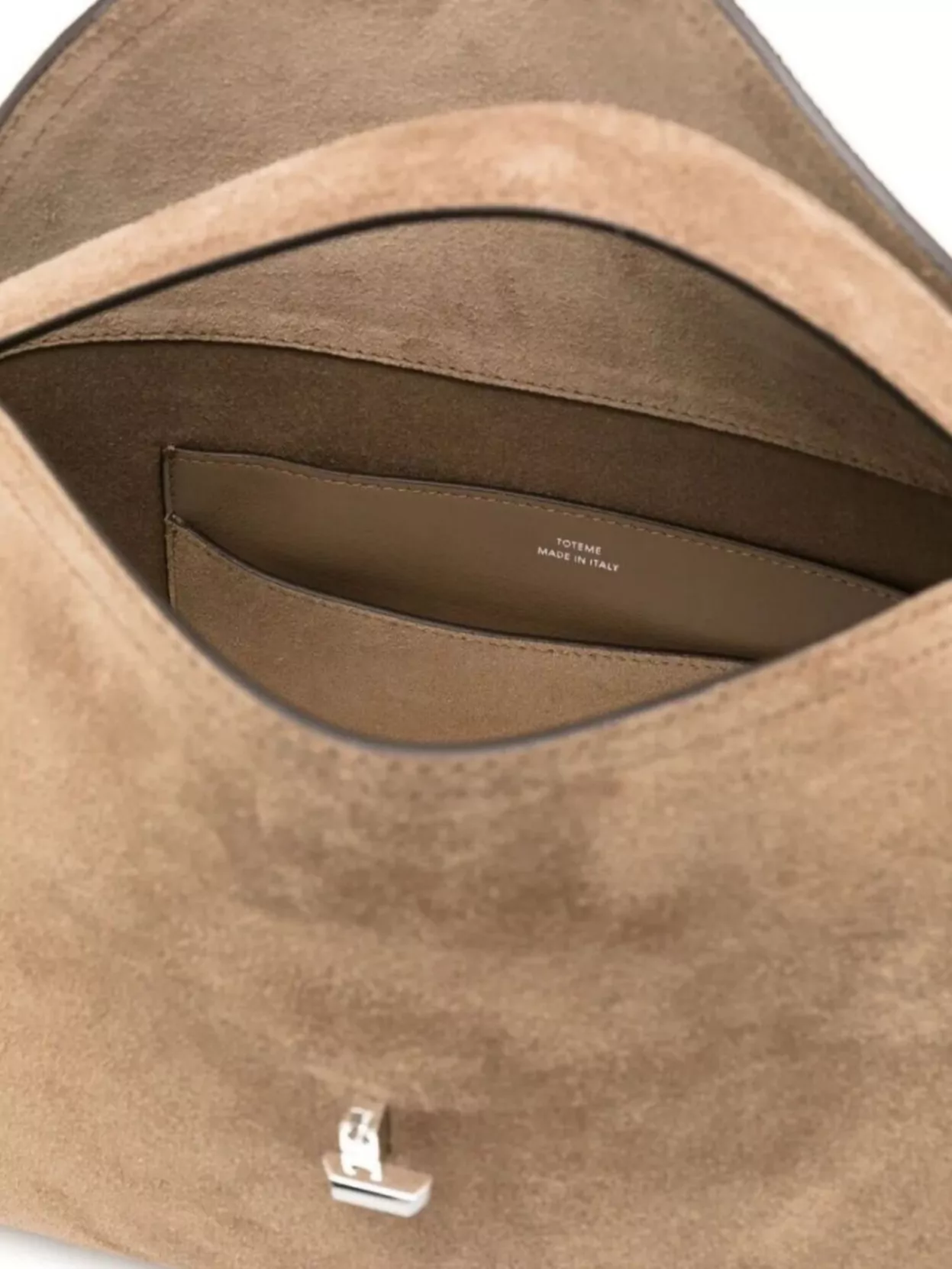 Totême Suede Cross-Body Bag Top Handle