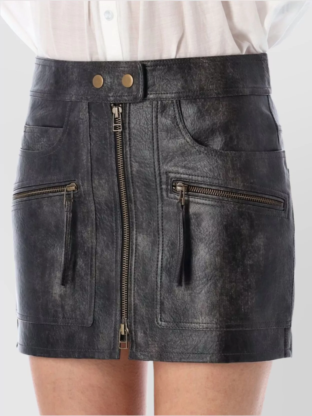 Isabel Marant Etoile Claudine Leather Mini Skirt