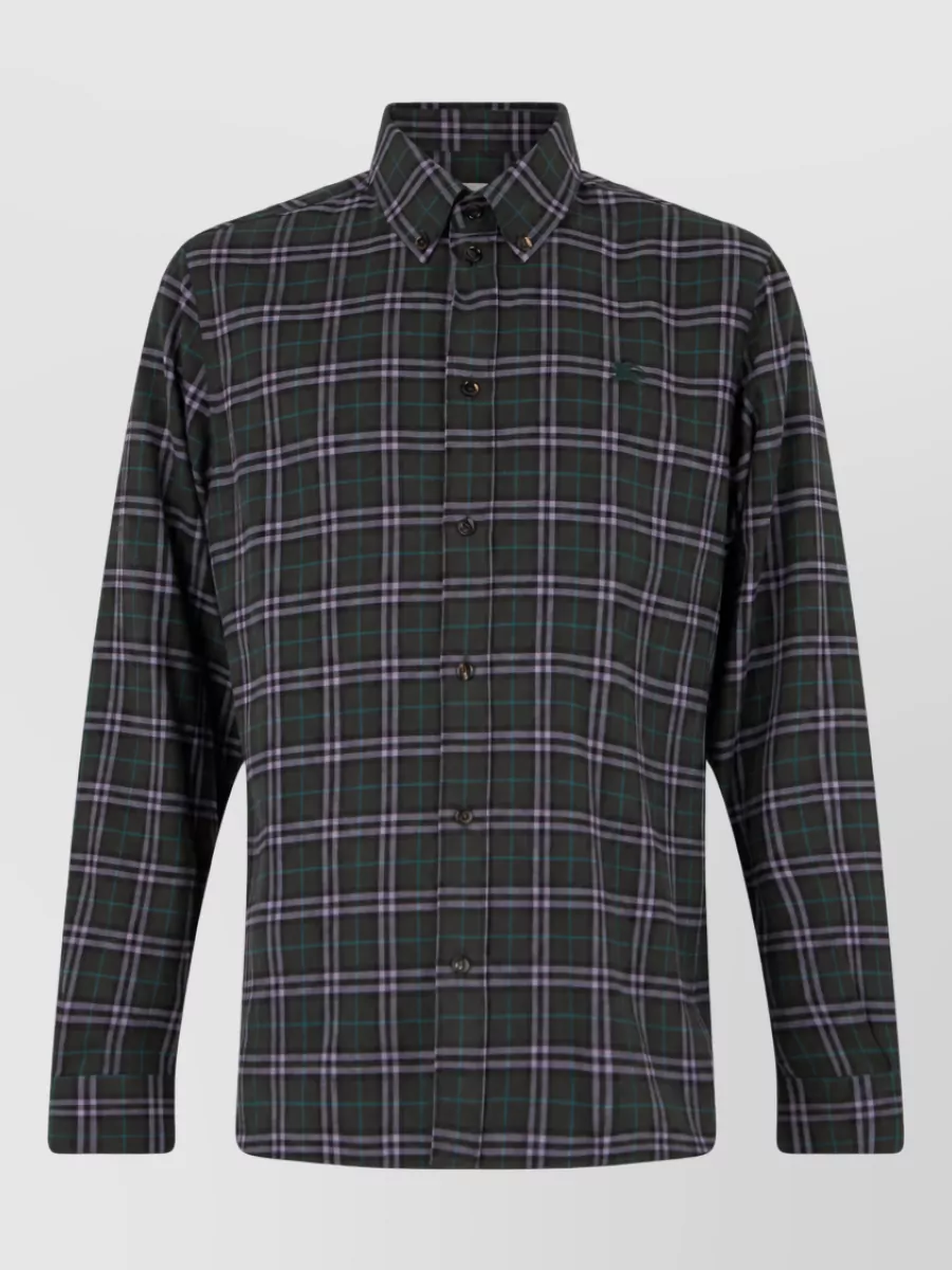 Burberry Checked cotton long-sleeve shirt