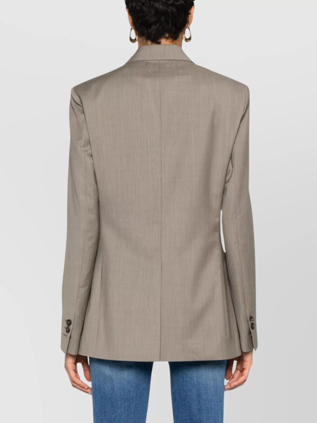 Golden Goose Tailored Wool Fresco Jacket For In Gray