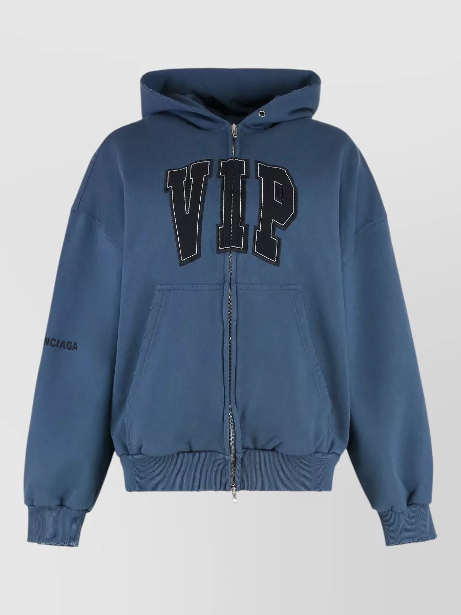 Balenciaga Ribbed oversized hoodie