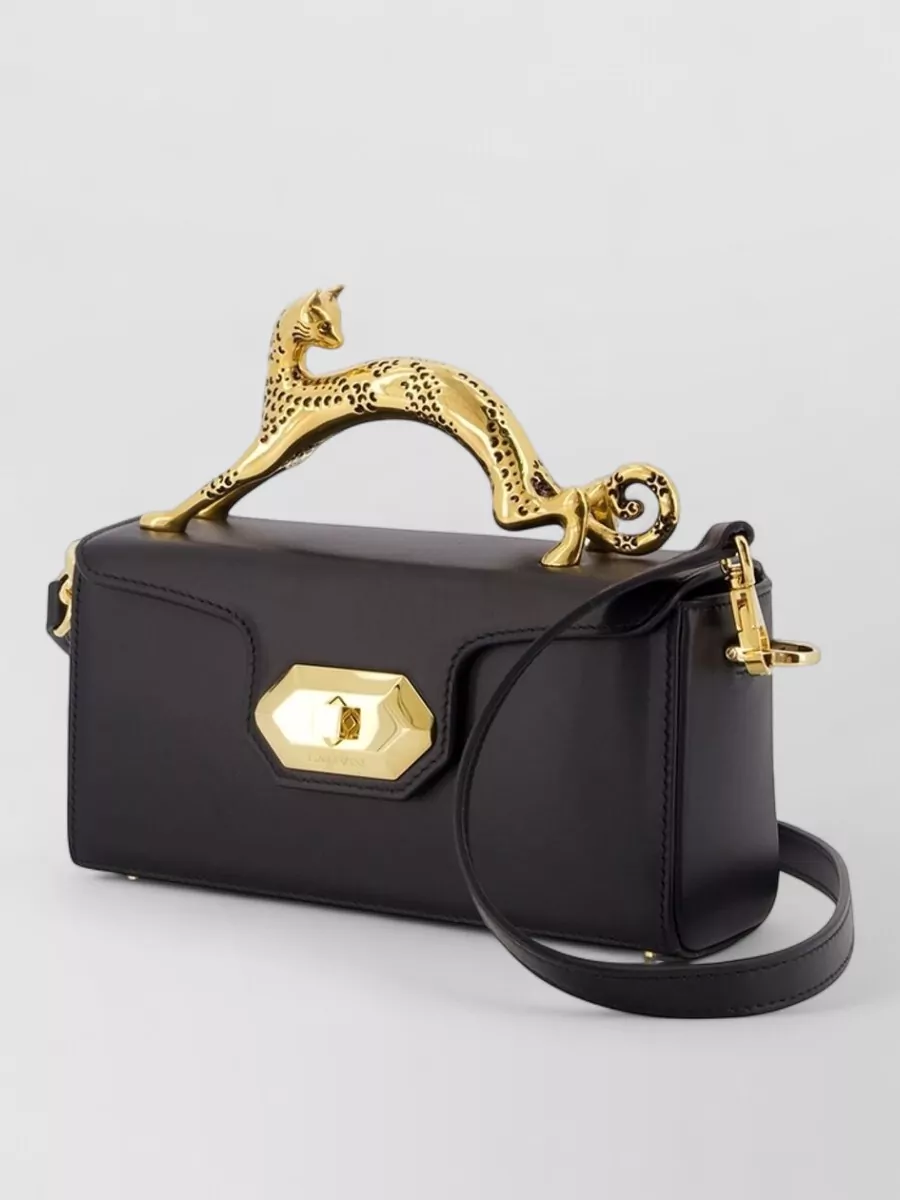 Lanvin Pencil Cat Nano Leather Cross-Body Bag