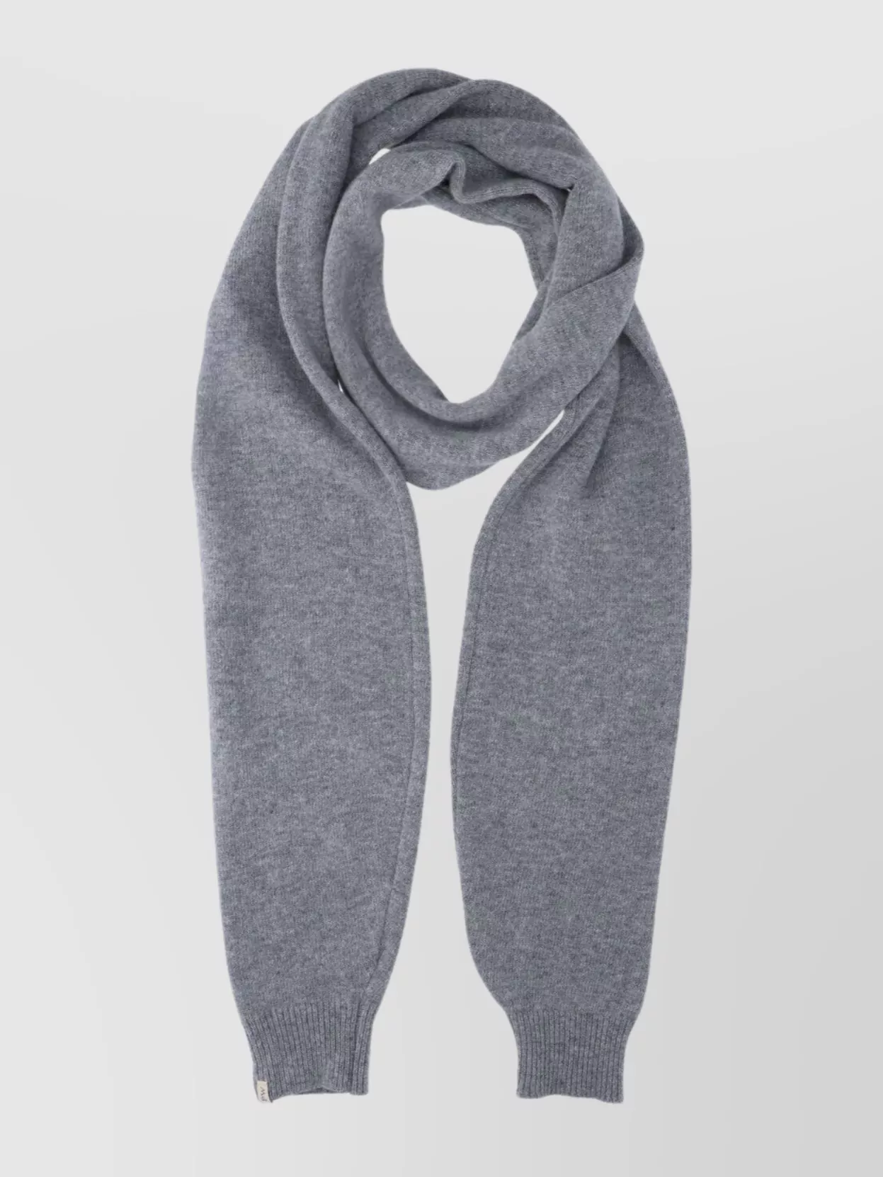 Paloma Wool Luxurious Soft Scarf Ribbed Cuffs In Gray