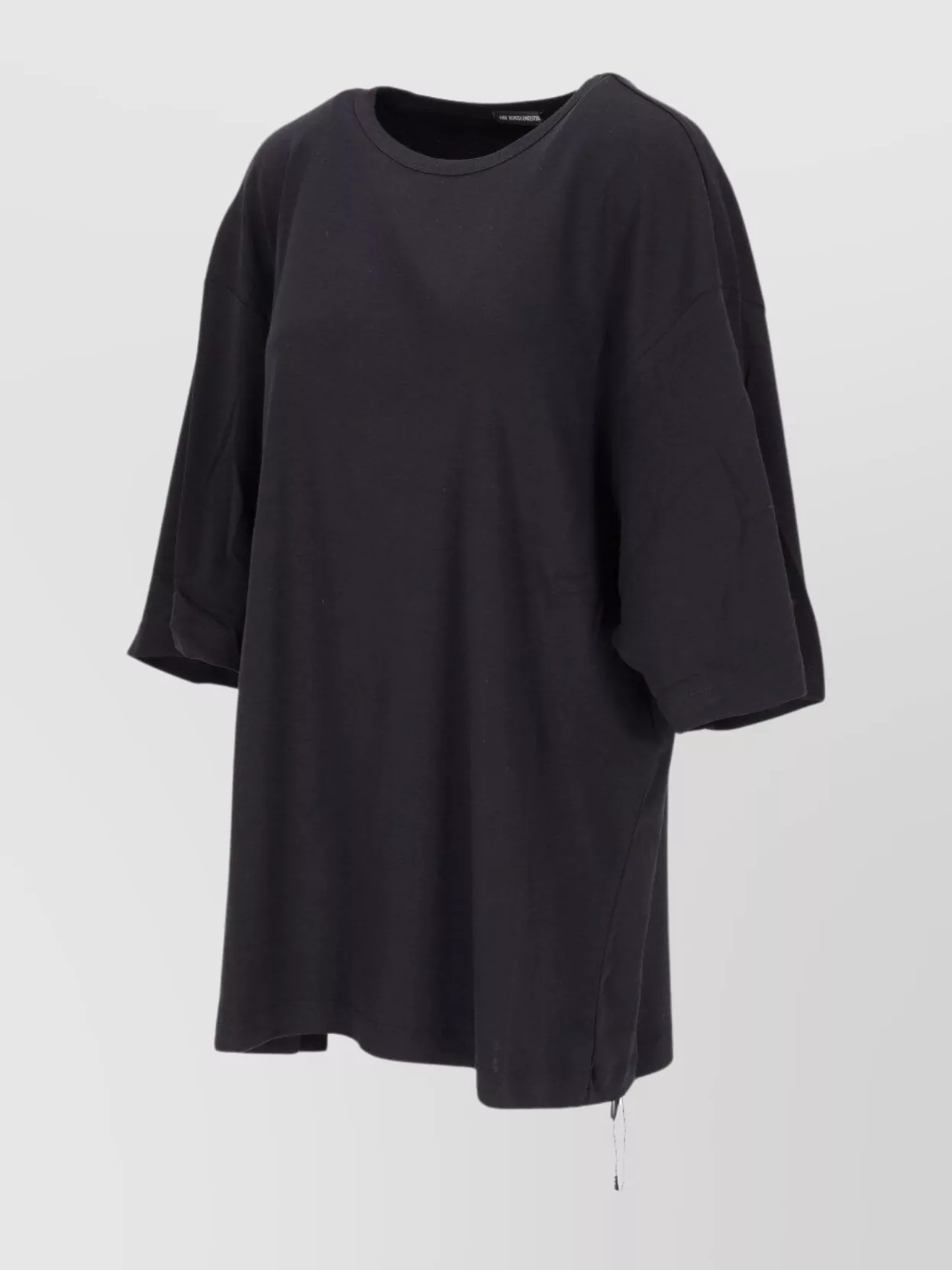 ANN DEMEULEMEESTER AGA OVERSIZED T-SHIRT DRAWSTRING DETAIL 