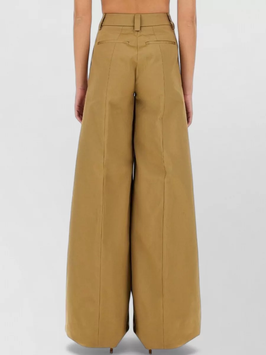 Thelatest Cotton Regular-Fit Wide-Leg Trousers
