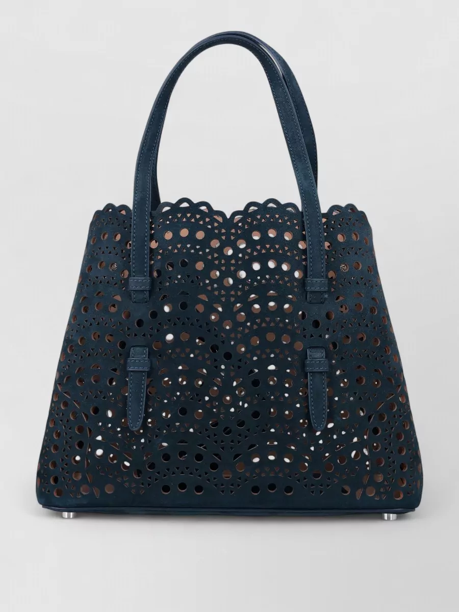 Alaïa Leather Mina 25 Tote Bag