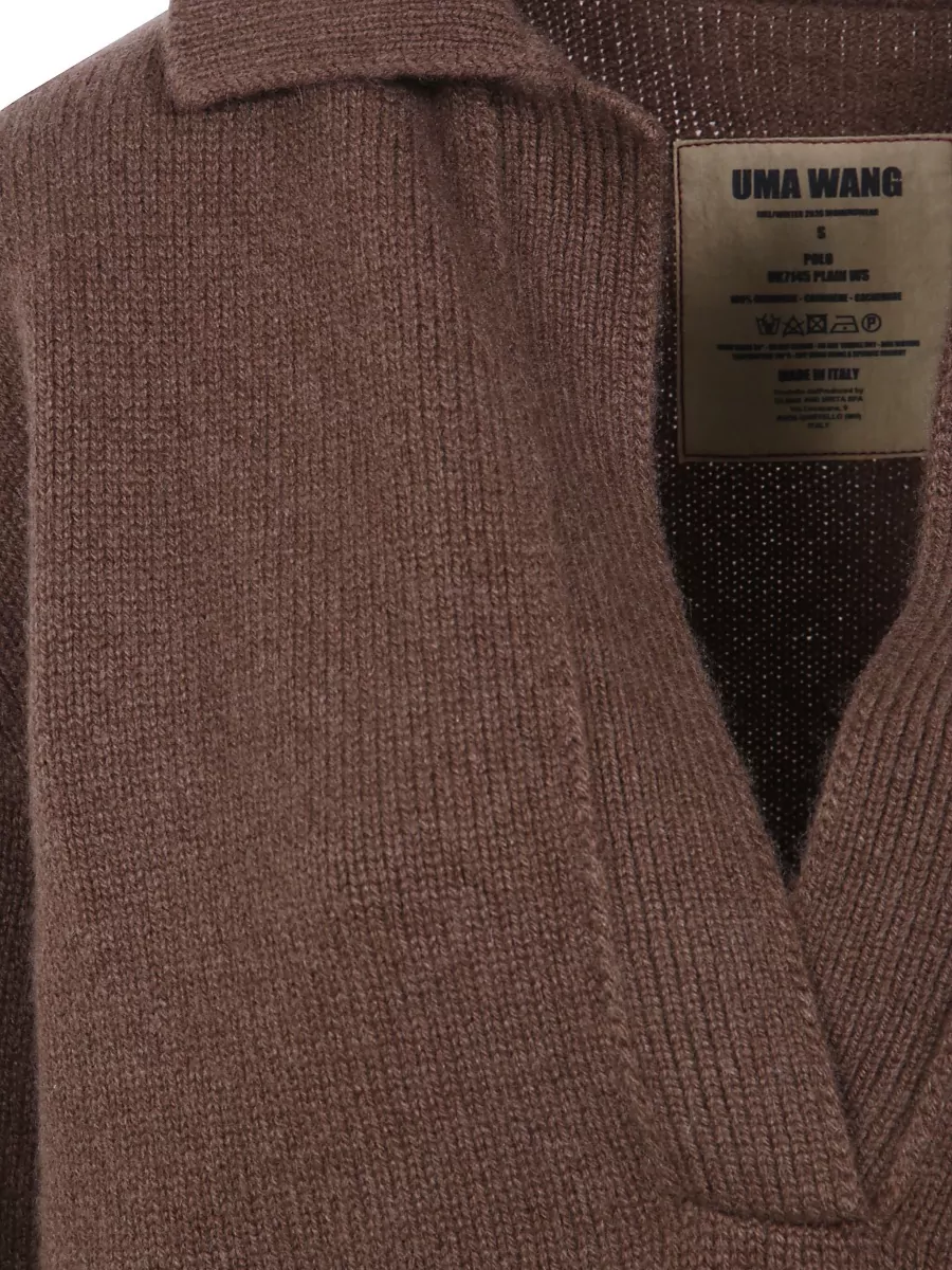Uma Wang Cashmere polo jumper