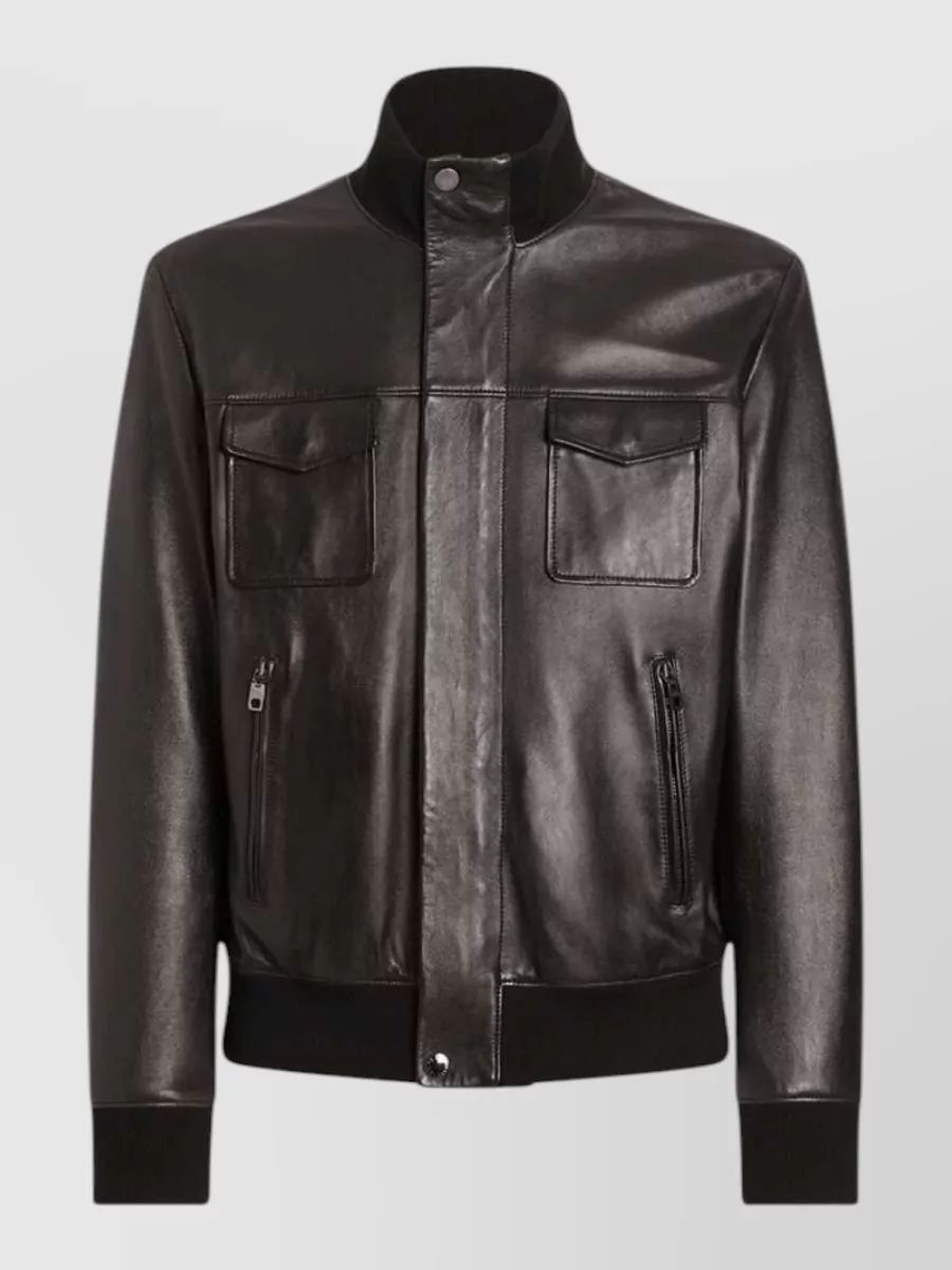 Dolce&Gabbana lambskin bomber jacket